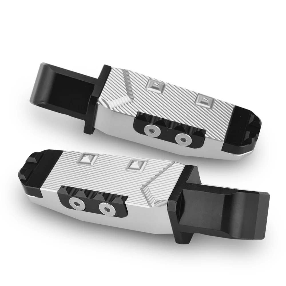 Silver Foot Pegs 2 шт. мотоцикл задний Пассажирские педали подножки колышки для Kawasaki Z900 RS Z650 Z750 Z800 Z1000 SX Versys650 Ninja650 - Цвет: Silver Foot Pegs