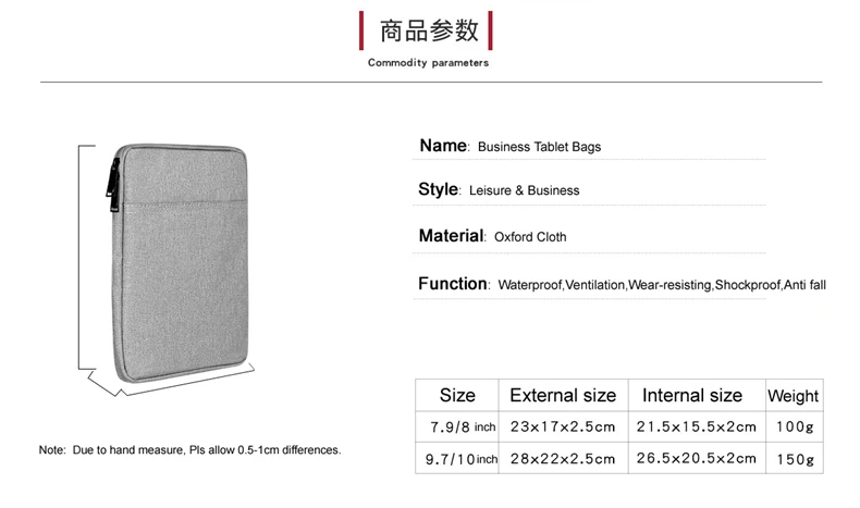 Чехол-сумка для huawei MediaPad T3 7,0 8,0 T5 10,1 M2 M3 M5 Lite/lenovo Tab 3 4 8 10 Plus сумка для Xiaomi Mi планшета Asus Zen