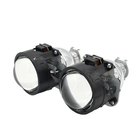 only lens 2,5 дюйма мини линзы проектора bi xenon и кожухи маска с 55 Вт ксеноновый комплект переменного тока для H1 H4 H7 модель автомобиля модифицированный комплект для сборки автомобиля - Цвет: only lens