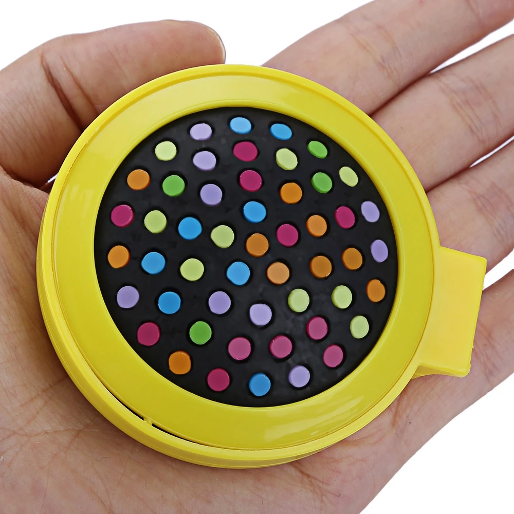 Портативный Радуга Здоровый Уход За Волосами Мини Круглый Массаж Гребень с