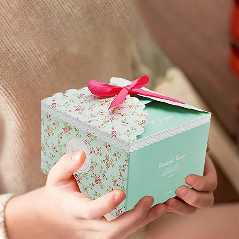 Подарочные коробки для рукоделия 10 штук торта вечеринок лакомства печенье