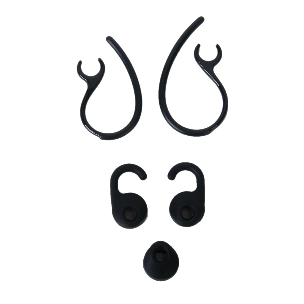 Черный ушной крючок для ушей, набор гелей ДЛЯ Jabra EASYGO EASYCALL, прозрачная Bluetooth гарнитура, ушной крючок, ушной бутон, гель