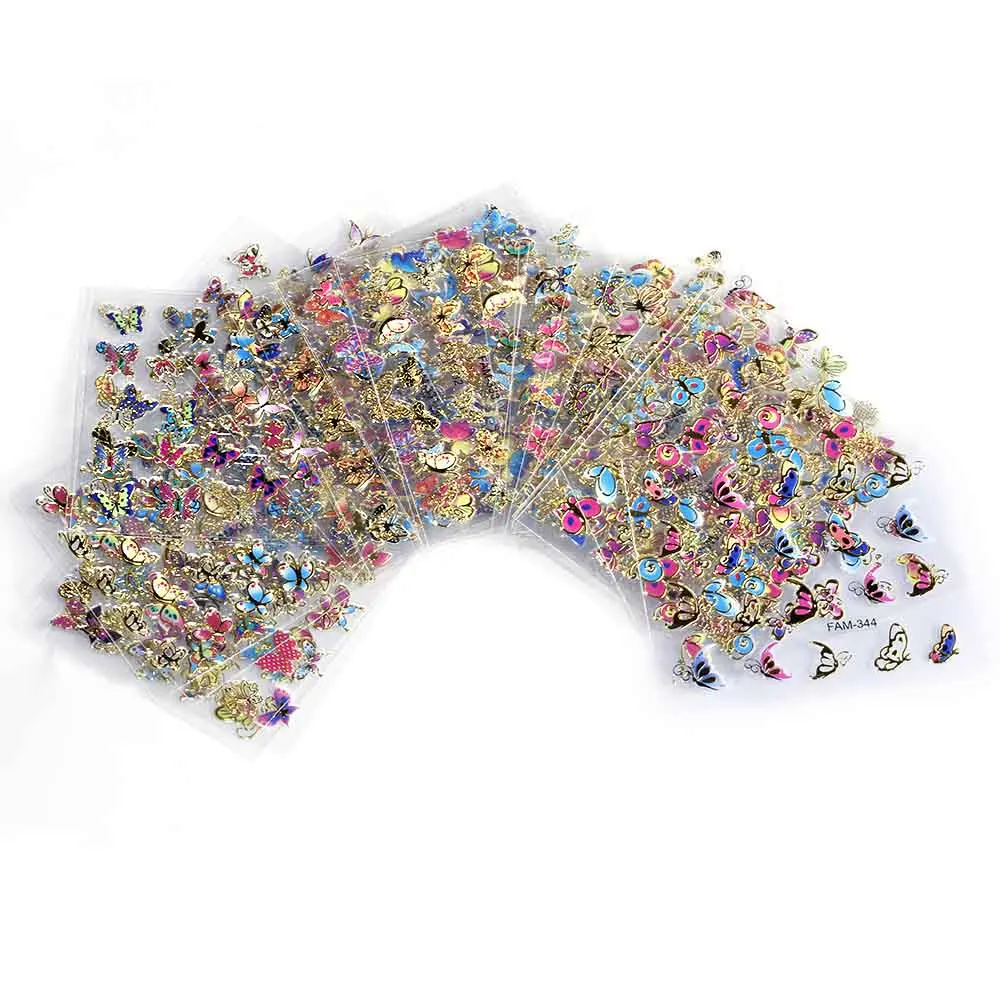 NL27-30pcs 24/30pcs жидкость для Стикеры s 3D Nail Art Наклейки на клею, Стикеры Star/Ювелирные изделия/геометрический дизайн ногтей Стикеры слайдер Фольга - Цвет: NL27-30pcs