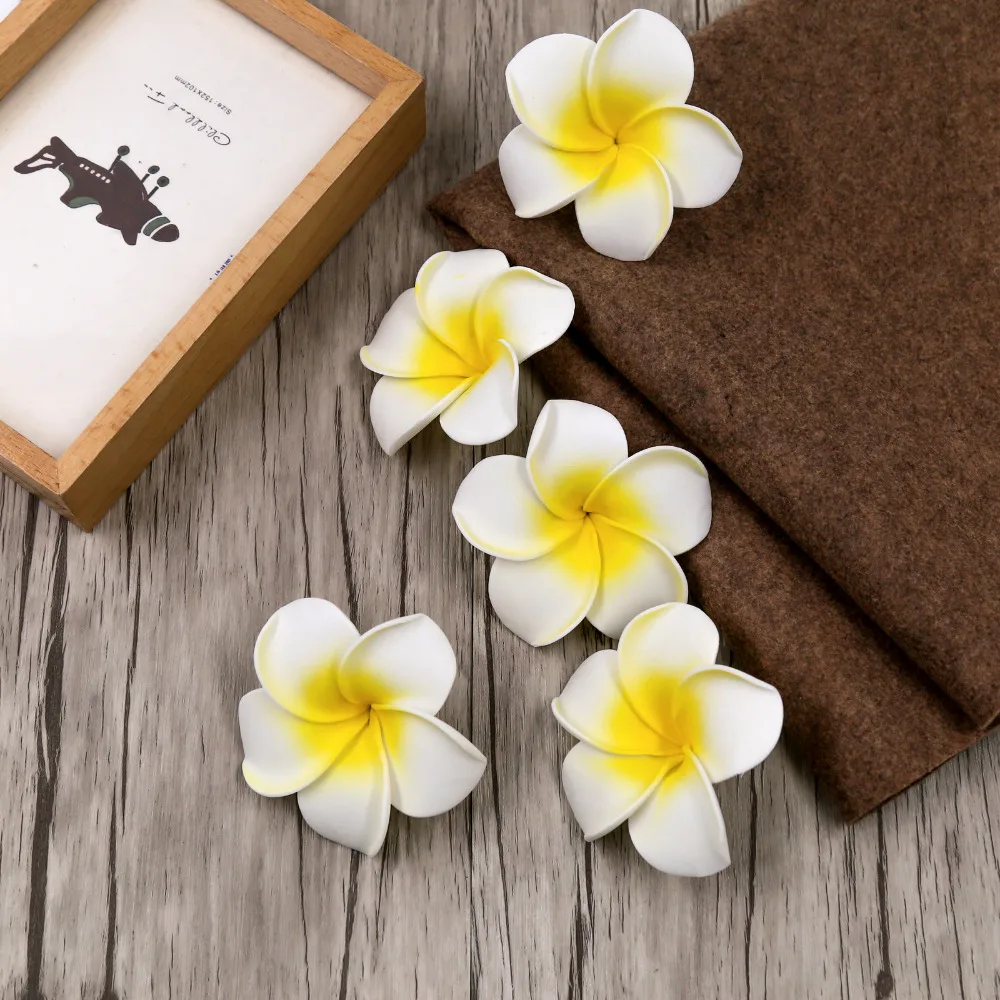 6 шт./пакет EVA искусственная Плюмерия цветок Свадебная вечеринка подружки невесты