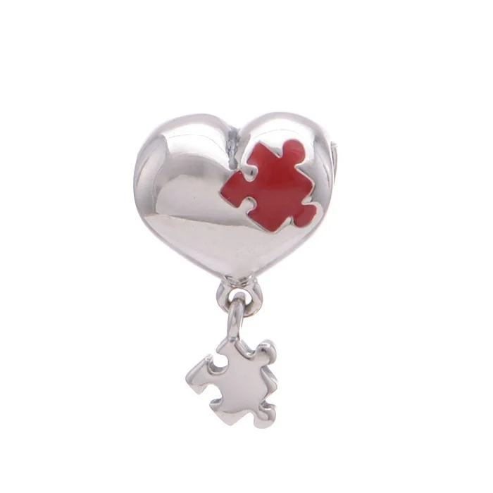 Шармы подвески из серебра 925 пробы с эмалью в виде сердца|enamel heart charm|heart charm pendantsilver