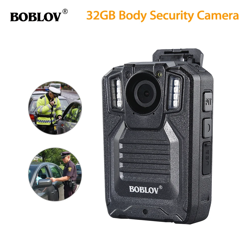 BOBLOV HD9206 AIT полицейская камера безопасности 2 0 дюйма LCD 3000mAh батарея HD1296P 30FPS аудио