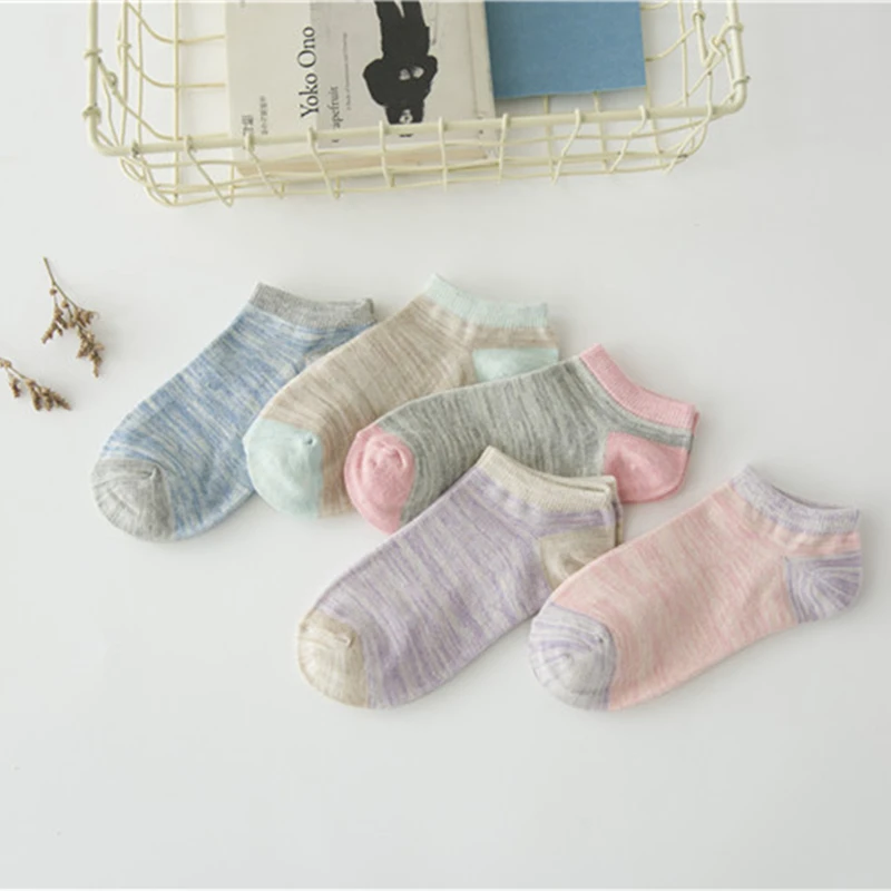 Лидер продаж 2017 летние хлопковые носки для женщин и девочек тапочки модные