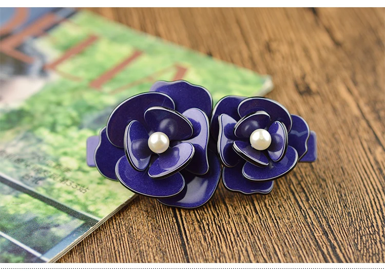 Женские аксессуары для волос 3D Новая мода цветок заколка для волос Элегантный жемчуг акриловая заколка для волос длина 8,5 см идеальный подарок для женщин