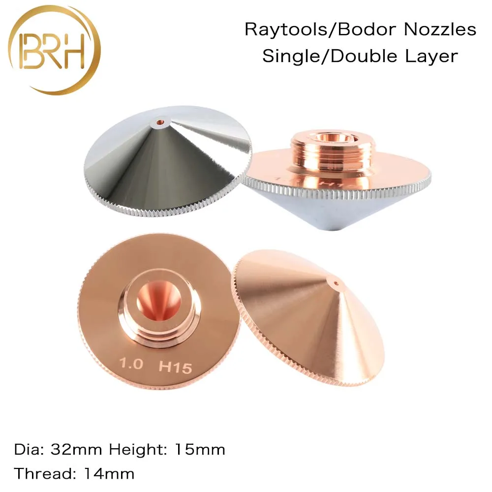 BRH Raytools насадка Однослойная/двухслойная диам. 32 мм Калибр 0,8-5,0 мм для расширения возможностей волоконной лазерной головки Bodor Glorystar лазерная машина