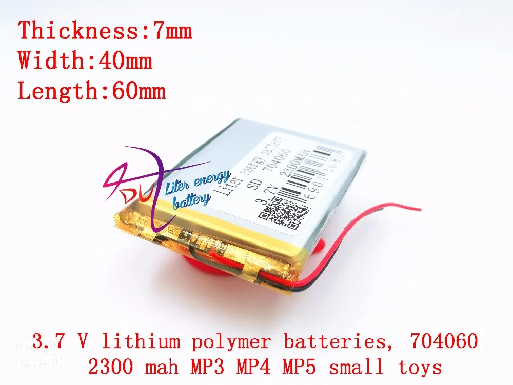 Литий-полимерный аккумулятор li-po 3 7 в 704060 074060 мАч дюймов MP4 MP5 навигатор товары для