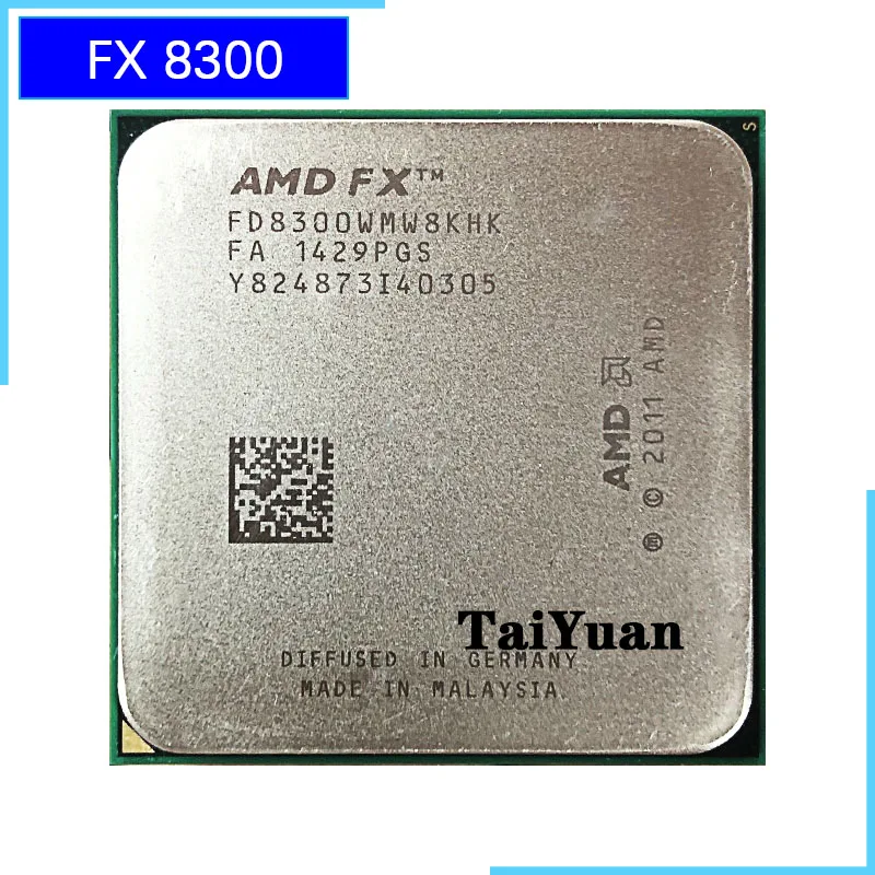 Процессор AMD FX-Series FX-8300 FX 8300 FX8300 3,3 ГГц Восьмиядерный процессор FD8300WMW8KHK Socket AM3