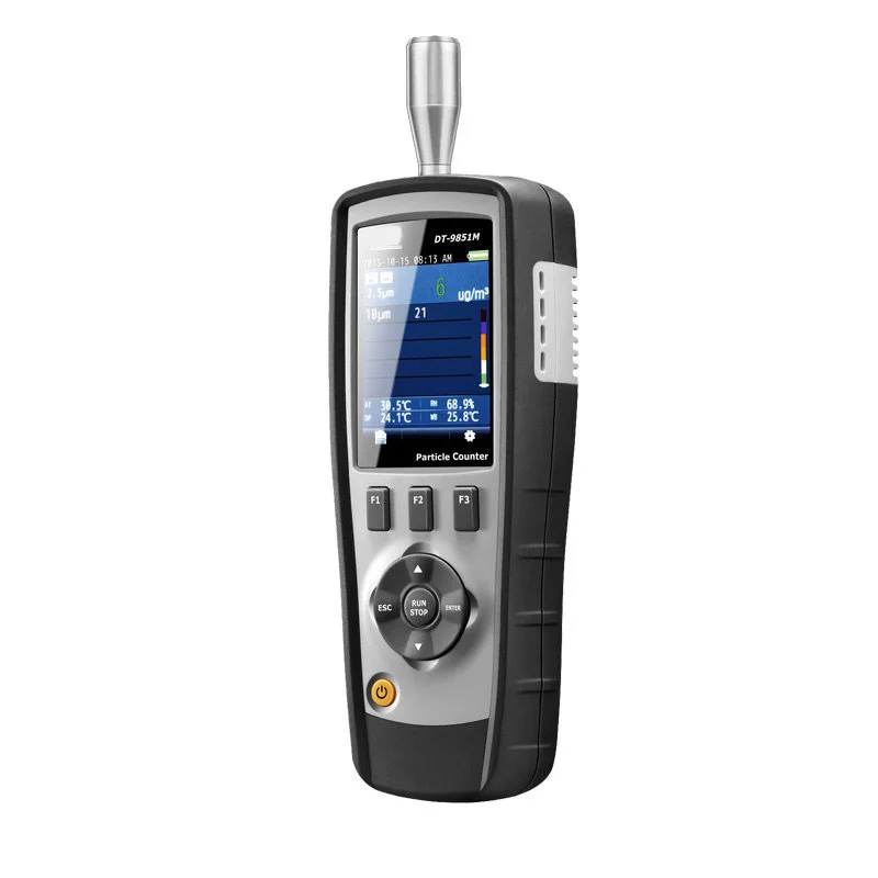DT-9850M PM2.5 0 3 2 5 10μm газовый счетчик детектор мутности стол концентрации частиц
