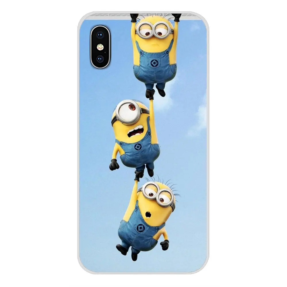 Мультяшное желтое Миньоны Гадкий я мягкое покрытие кожи для Xiaomi Redmi Note 6A MI8 Pro S2 A2
