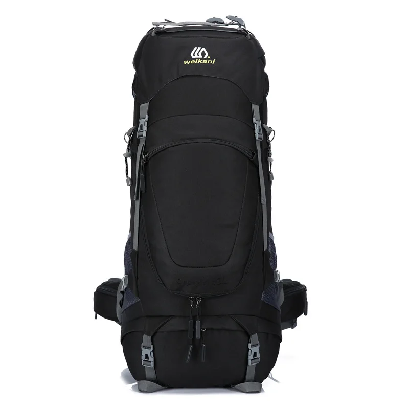 new style black Мужской 80L унисекс мужской водонепроницаемый рюкзак, Дорожная Спортивная Сумка, Сумка для кемпинга, альпинизма, пешего туризма, альпинизма, рюкзак для мужчин - Color: new style black