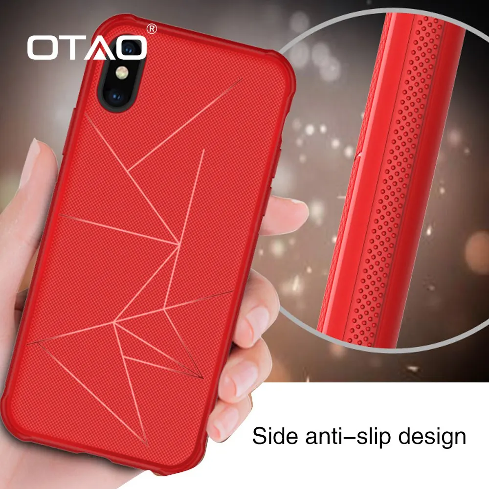 OTAO Magnetic Phone Case For iphone X 7 8 Plus 6 6S Cases Soft Silicone Car Holder Back Cover Apple 5 5S 10 Coque |