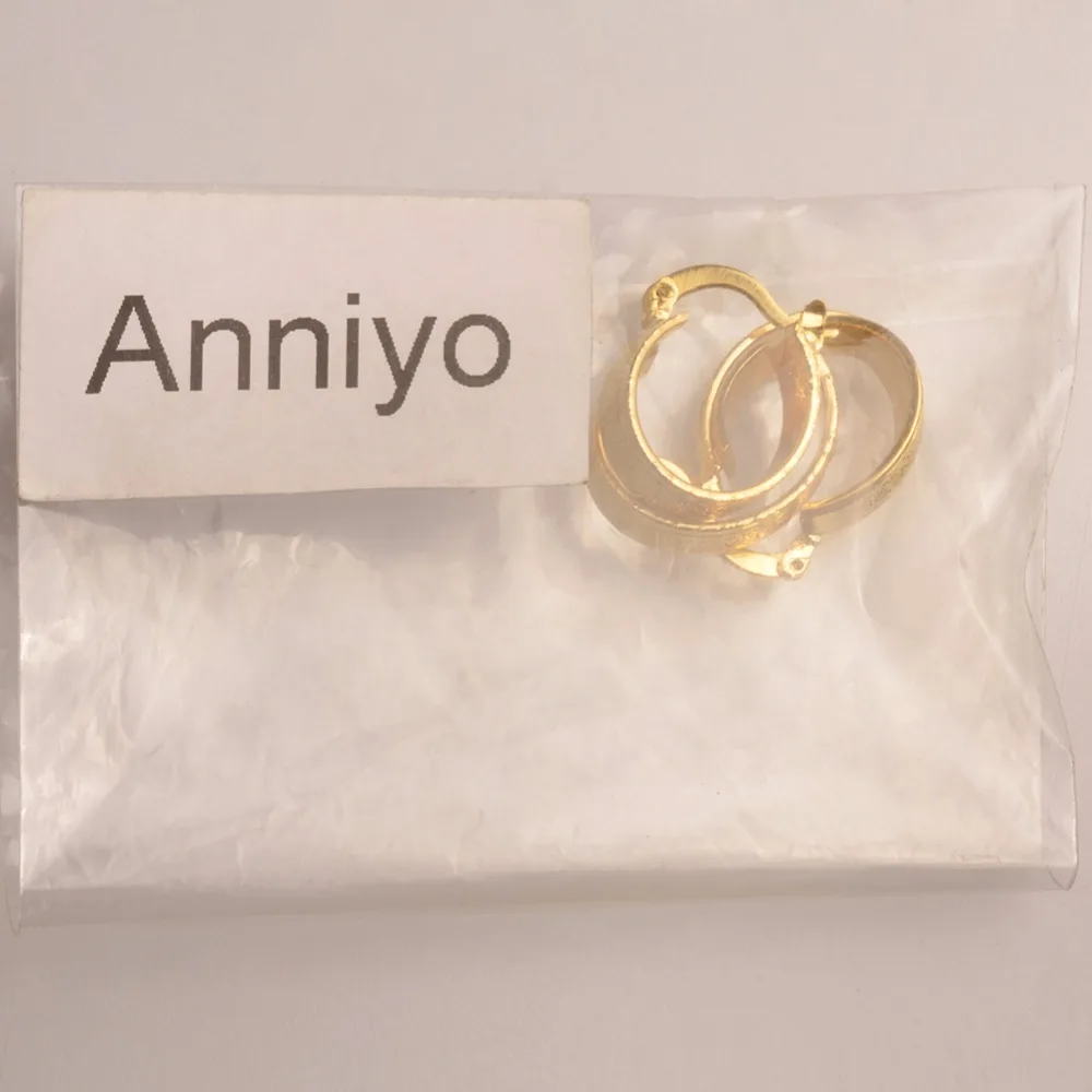 Серьги Anniyo золотого цвета для девочек/женщин модные африканские/Ближний Восток