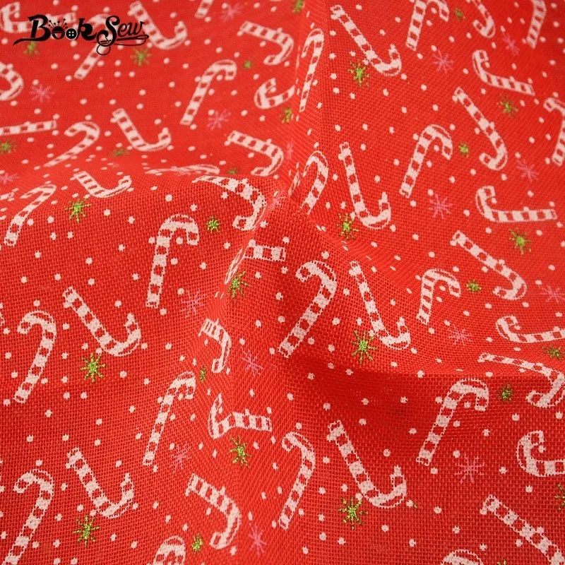 Booksew Лен Ткань Костюмы лоскутное Скатерти прекрасный Конфета 50x150 см Скрапбукинг
