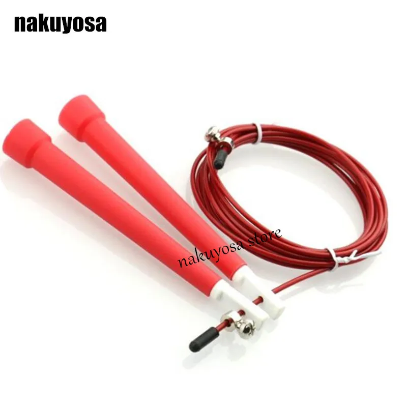 Трос для скакалывания 3 м стальные регулируемые быстроскоростные скакалки с АБС