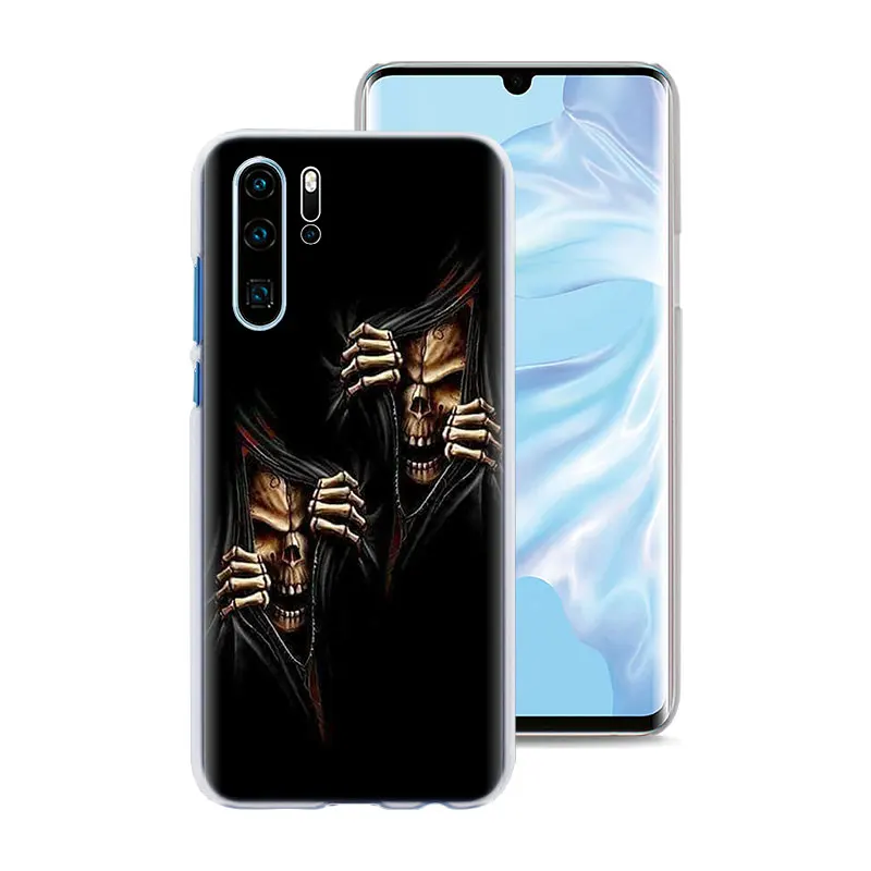 Мало смерть с косой чехол для телефона для huawei P30 P30 Pro P9 P10 P20 Lite P Smart плюс просмотр 20 Жесткий задний Чехол бант