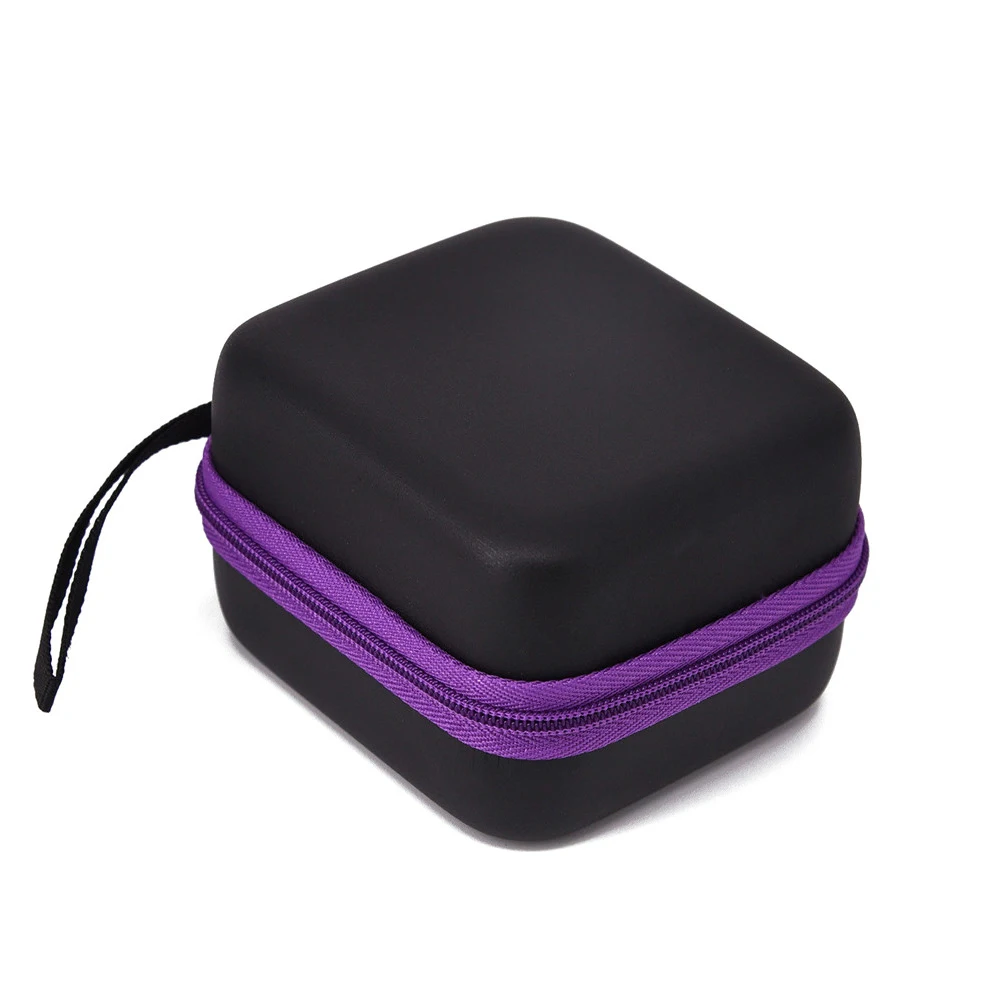 purple 7 бутылочек, 5 мл, чехол для эфирного масла, для женщин, флакон для парфюмерного масла, чехол для дисплея, портативный, для путешествий, для лака для ногтей, для организации, на молнии, EVA, сумки - Цвет: purple