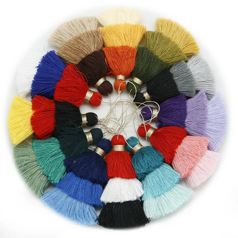 75 мм Смешанные хлопковые серьги с кисточками шелковая подвеска сатиновые