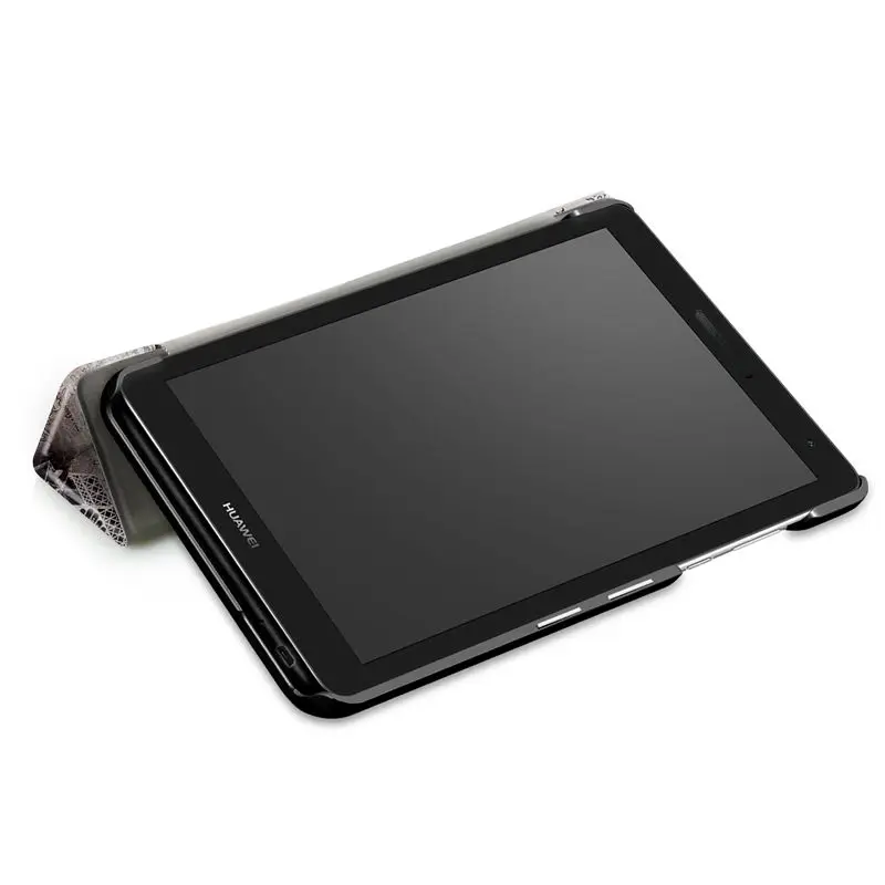 Модный чехол с принтом для huawei MediaPad T3 7,0 3g BG2-U01 BG2-U03, планшет, Смарт Флип-подставка, защитный чехол+ ручка