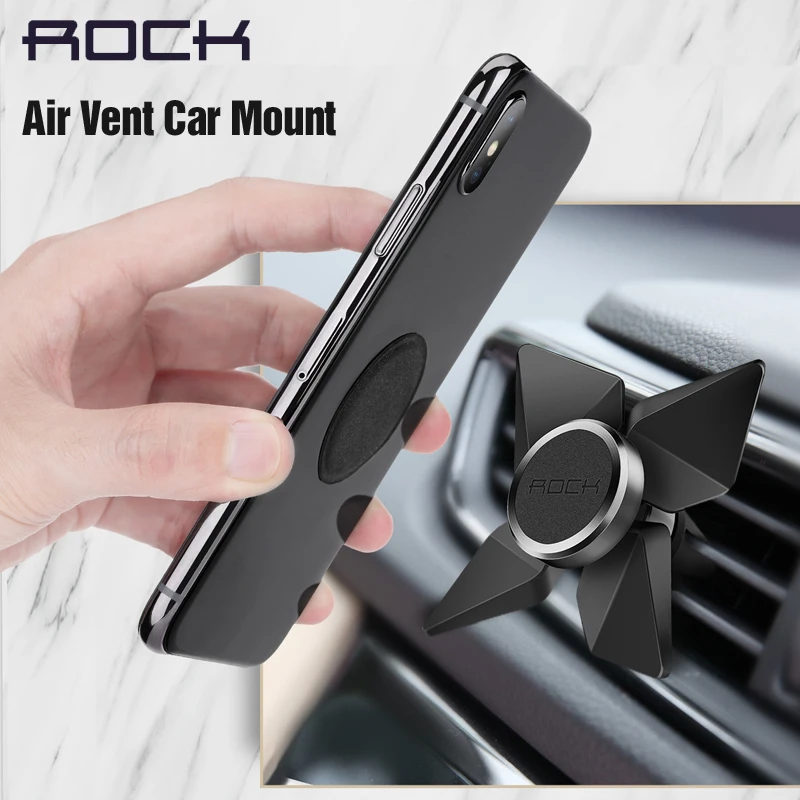 Универсальный магнитный автомобильный держатель для телефона Rock на