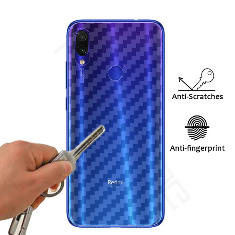 Для Xiaomi Redmi Note 7 por Phone 3D защитная задняя пленка из углеродного волокна для экрана