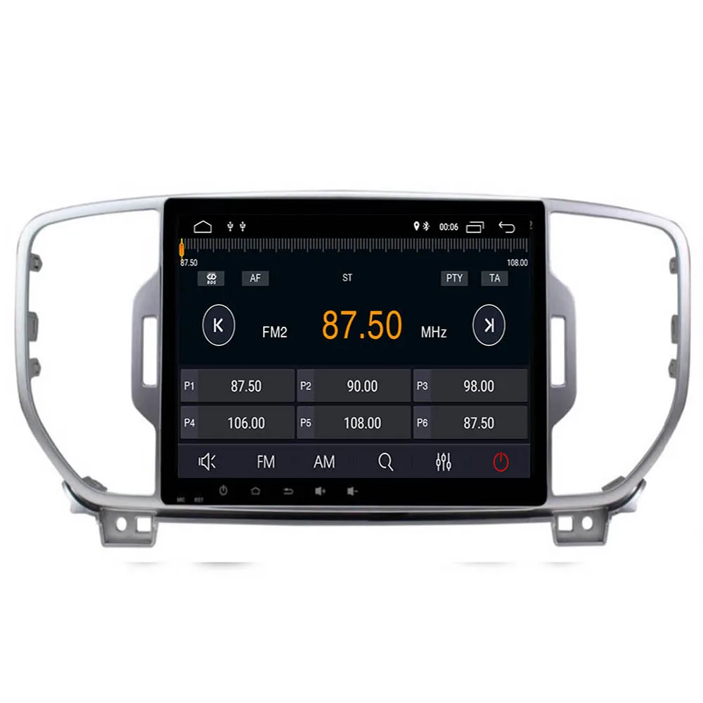 Автомагнитола 2 Din 9 дюймов Android 10 для Kia Sportage 2016 2017 2018 мультимедиа GPS-навигация 4 + 32