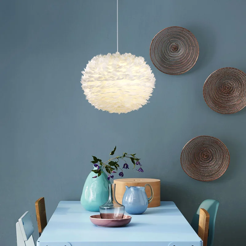 Постмодерн упрощенный подвесной светильник с перьями подвесные светильники