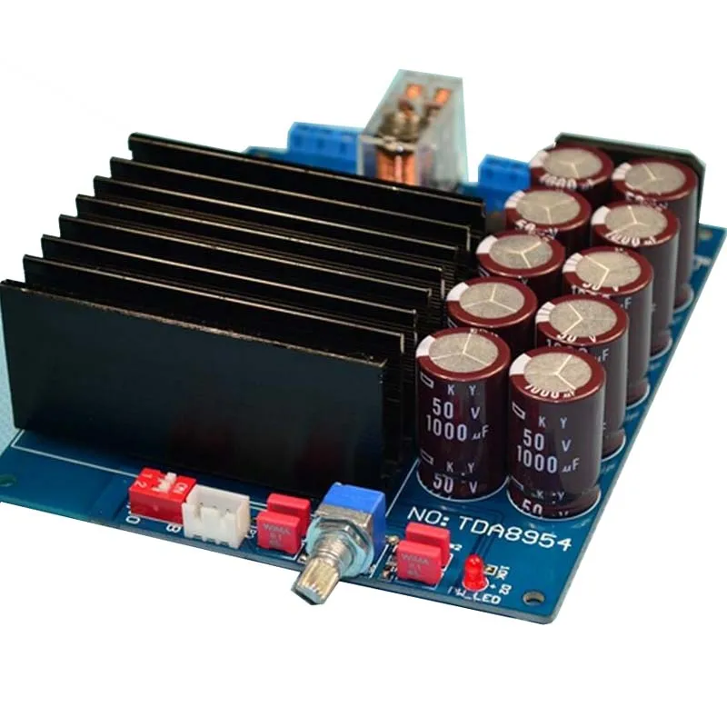 Новое обновление TDA8954 HIFi D Класс двухканальный 210 Вт+ 210 Вт BTL OMRON Реле готовой Усилитель мощности доска F3-001