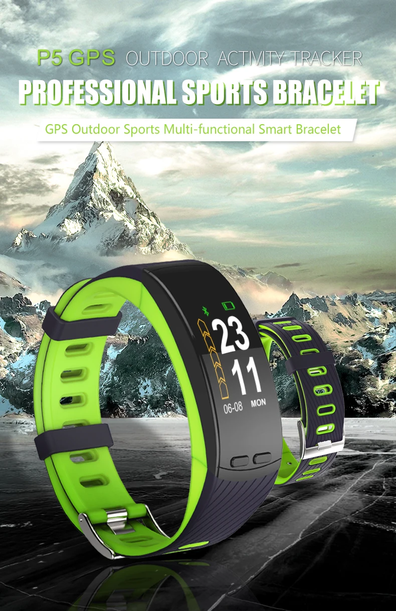 P5 Smartbrand gps фитнес-трекер умный Браслет монитор сердечного ритма Смарт-часы телефон трекер активности