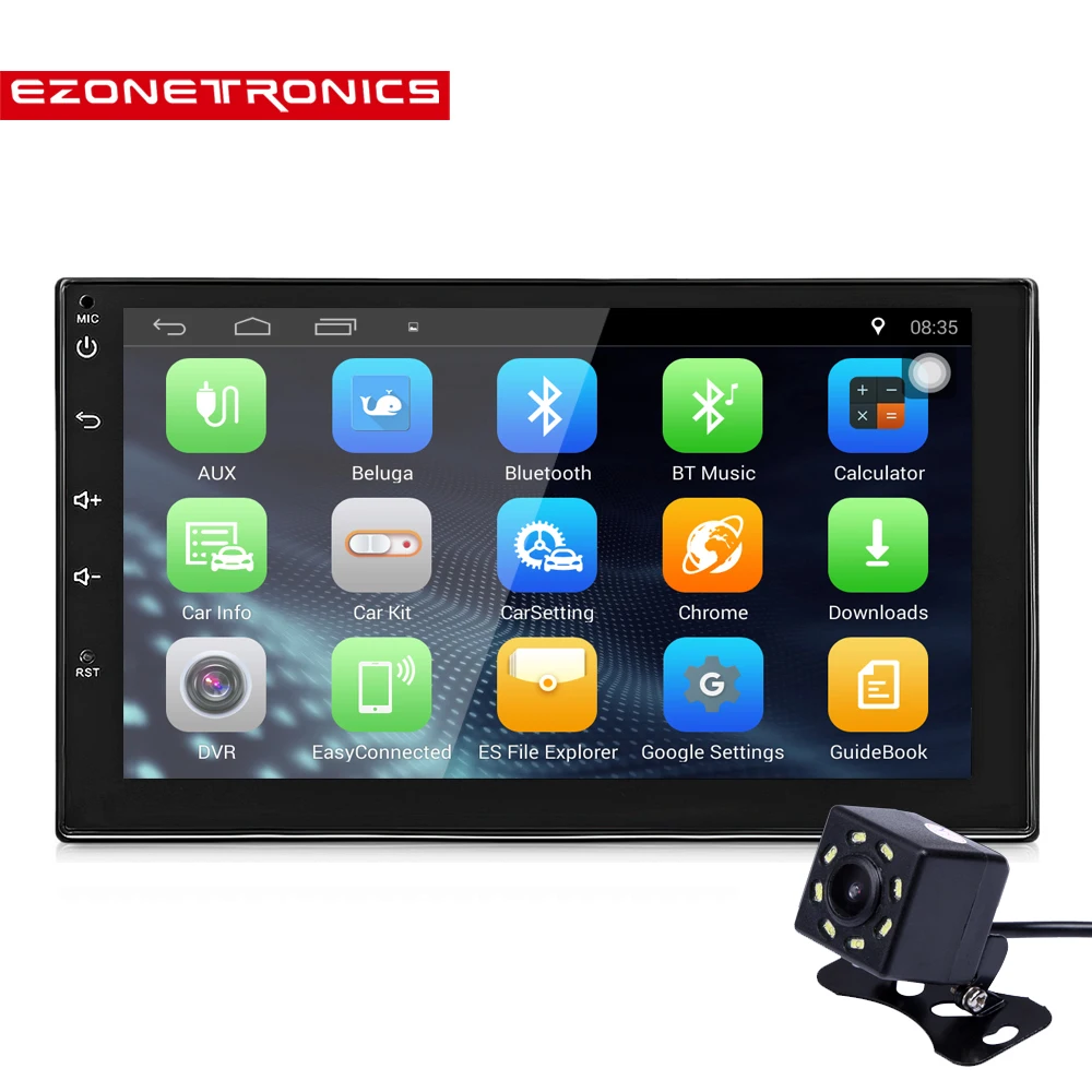 Автомобильный DVD-плеер с поддержкой DAB 2 Din Android 7 1 GPS Wi-Fi Bluetooth радио четырехъядерный