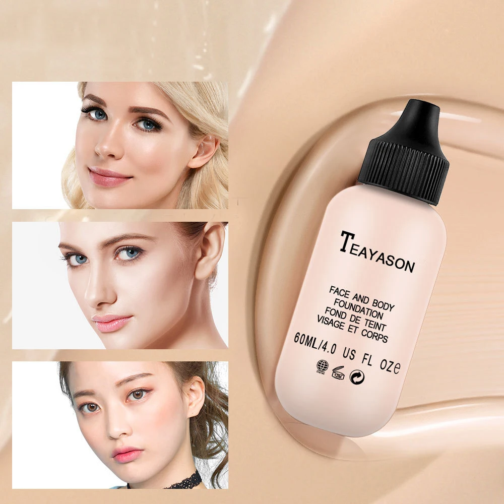 TEAYASON, 60 мл, макияж, полное покрытие, основа, матовая, стойкая, контроль жирности, консилер, основа, жидкая, красота, увлажняющая, TSLM1