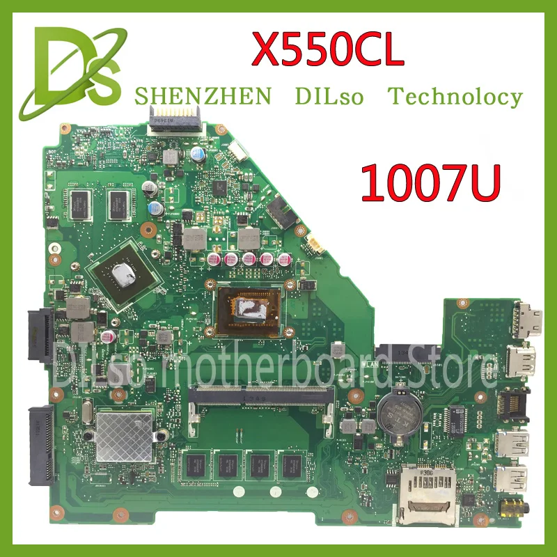 

KEFU X550CL Motherboard For ASUS X552C R510C R510CC Y582C Laptop Motherboard 1007U Motherboard original Motherboard
