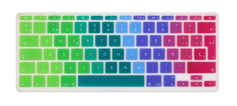 Испанский евро Ввод Клавиатура крышка для Macbook Air 11 &quot11 6 дюймов модель A1465 A1370 |