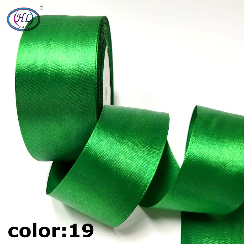 HL 6/10/15/20/25/40/50 мм 25 ярдов атласными лентами DIY искусственный шелк розы поставки шитье ручной работы аксессуары Материал - Цвет: color 19