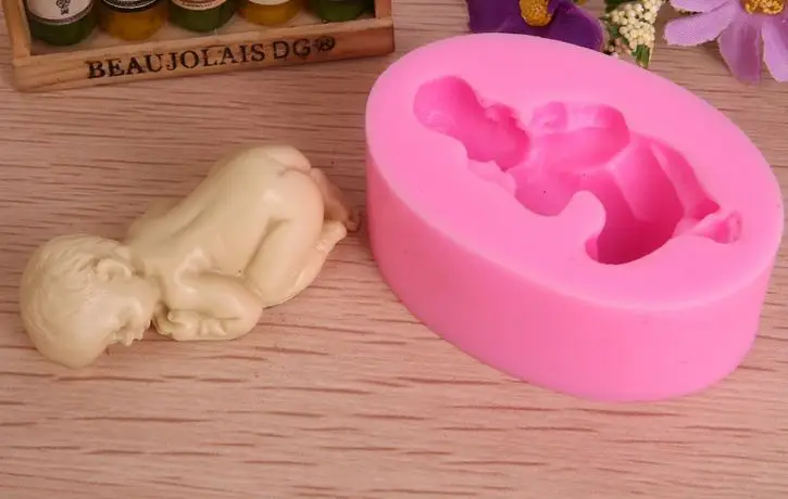 

DIY Fondant Baby Mould Silicone Soap Chocolate Sugarcraft Baking Tool Cake Mold