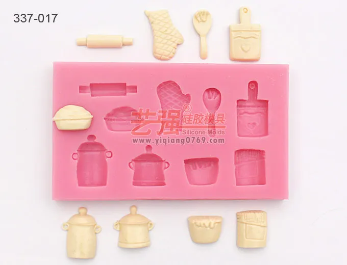 Силиконовая форма YQYMYqym ложка перчатки чайник кухонные принадлежности для