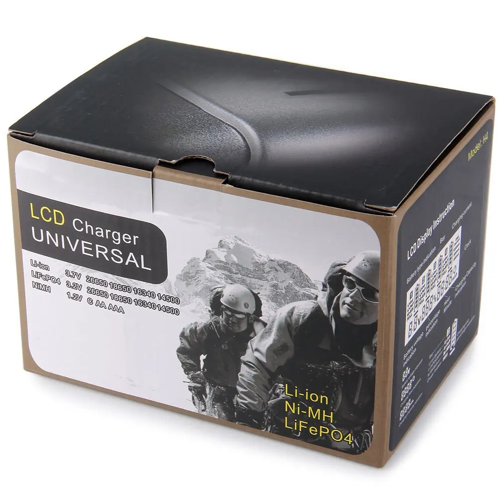 Soshine H4 интеллектуальные Батарея Зарядное устройство Li Ion NiCd NiMh ЖК дисплей