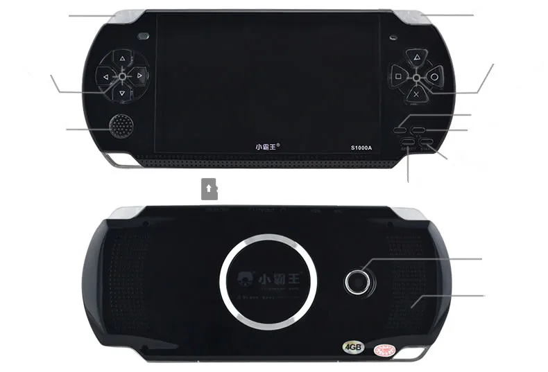 Cdragon игровая консоль с сенсорным экраном, классическое портативное S1000A, Детские классические игры, ретро подлинные