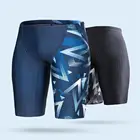 Мужские спортивные трусы-боксеры, плавательные шорты из лайкры и быстросохнущего волокна, для лета, 2019