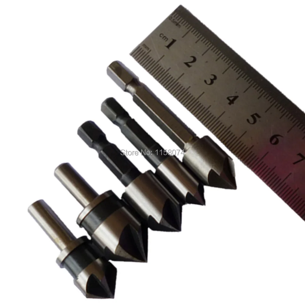 Сверло с потайной раковиной 5 шт. шестигранный Круглый хвостовик углом поворота 82