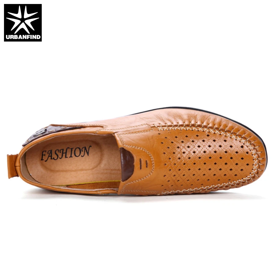 URBANFIND/мужская кожаная повседневная мужская обувь лоферы большой размер 39-47