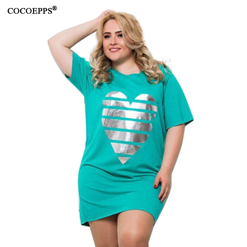 Женское свободное платье-рубашка Повседневное платье большого размера с принтом