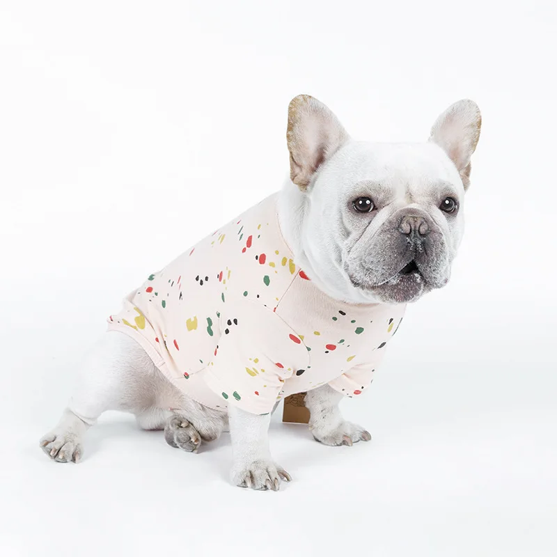 Летняя одежда PipiFren с надписью Love Dogs футболки на весну для домашних животных