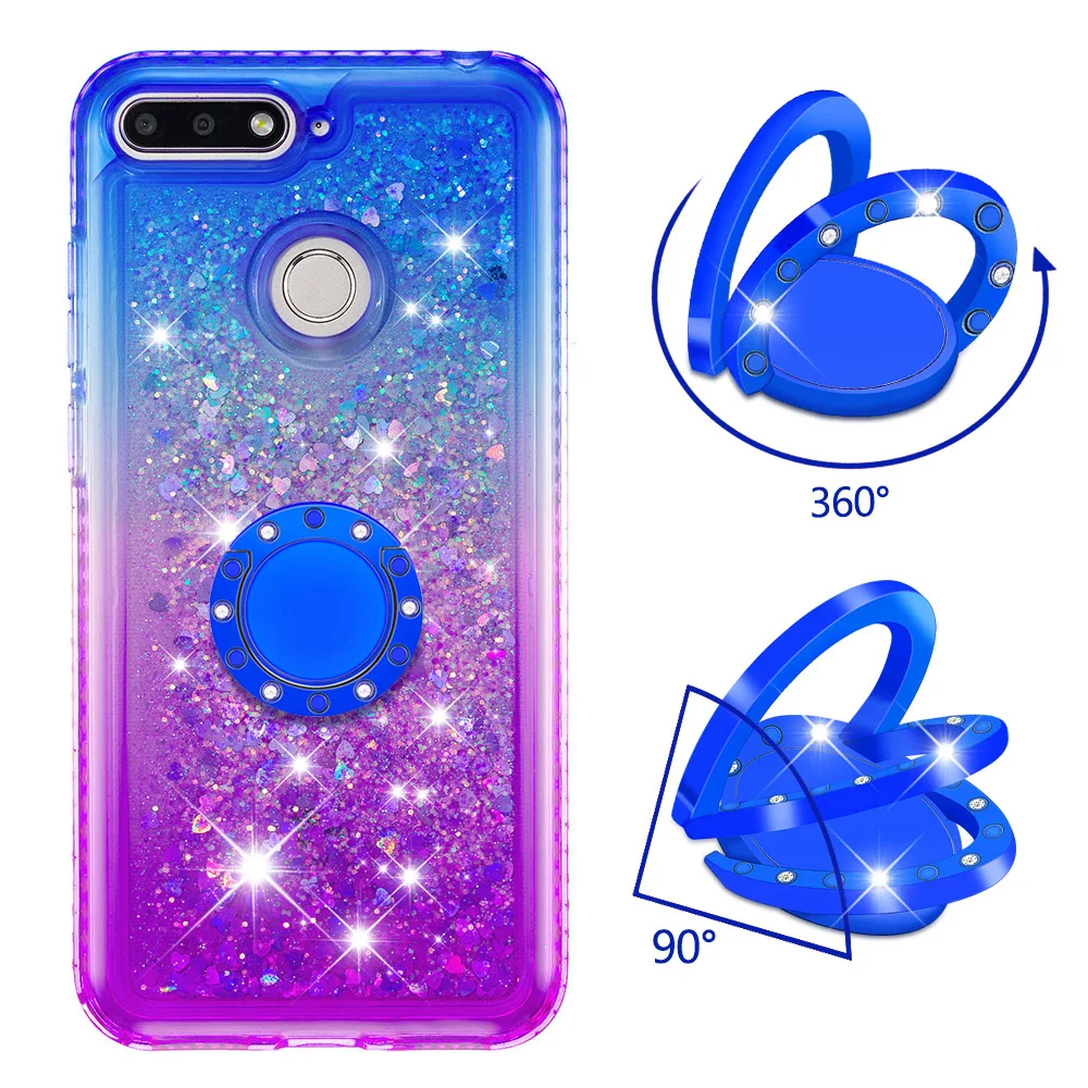 Quicksand bling Phone Case For Huawei Honor 7A /7A Pro Cover TPU Back Enjoy 8E Y6 2018 5.7&quot |