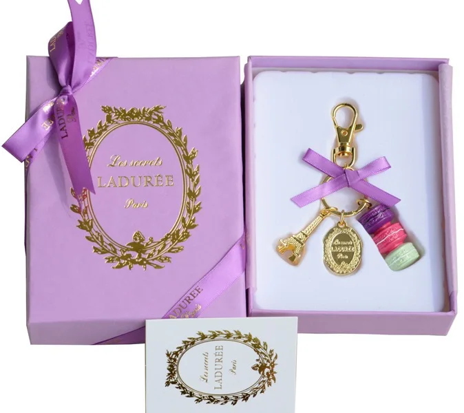 box ribbon KC15 фиолетовый(фиолетовый rosered зеленый кекс) Франция Макарон Effiel башня брелок Рождество мама подарки коробка лента сумочка - Цвет: box ribbon