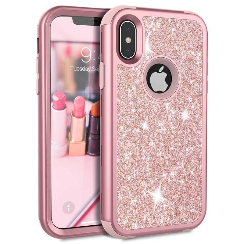 Чехол Grandever для iPhone 7 8 Plus 6 6s X силиконовый чехол из поликарбоната розовое золото