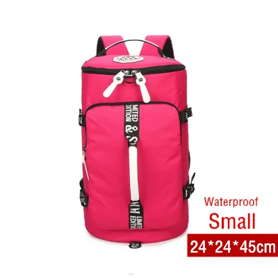 rose small Многофункциональный большой дорожный рюкзак, сумка на плечо для мужчин и женщин, повседневные сумки, 2 размера, мужской/женский рюкзак для ноутбука, школьные рюкзаки - Цвет: rose small